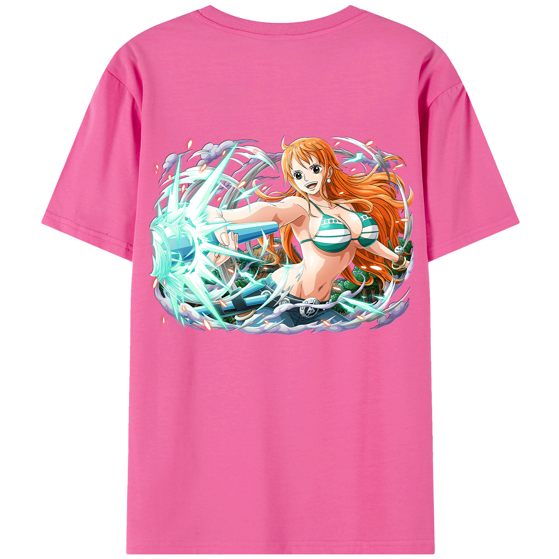 （画像用） ワンピース ナミ ONE PIECE Nami レディース半袖Tシャツ(バックプリント)